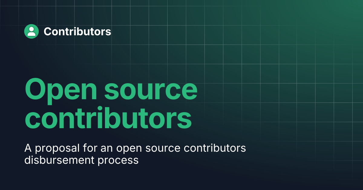 Open source contributors | Contributors